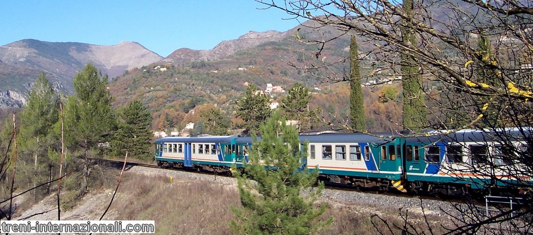 Treno Torino - Nizza vicino a Sospel