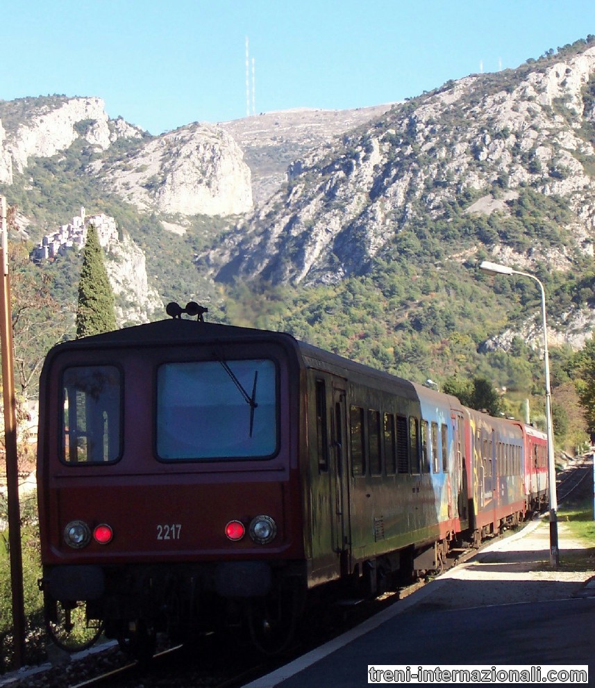 Treno Nizza - Cuneo a Peillon Sainte Thcle