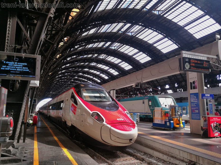 Treno EuroCity Ginevra - Venezia a Milano Centrale