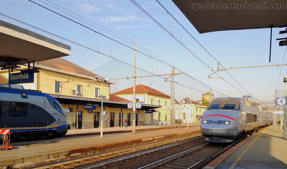 Treno EuroCity TGV Milano - Parigi  a Santhi