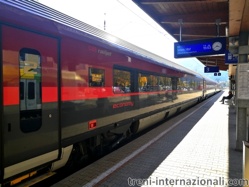Railjet a Lienz