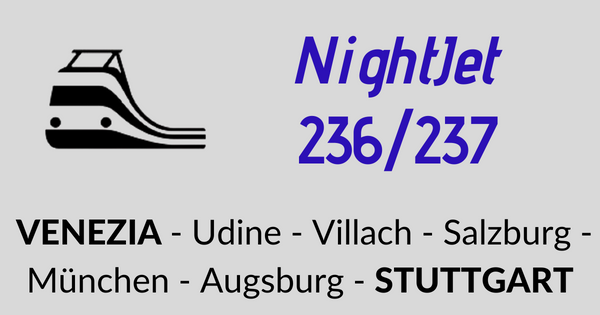 Nightjet 236/237 Venezia - Stoccarda