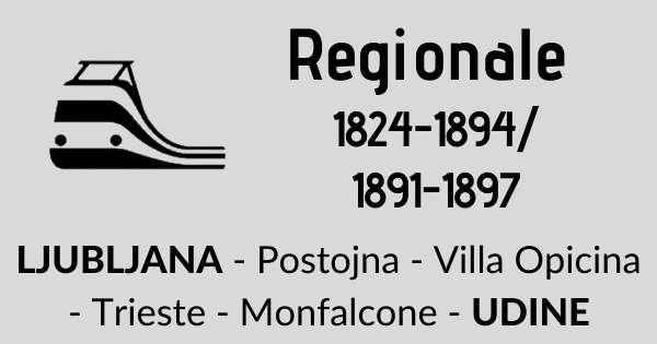 Regionale 1824-1894/1891-1897 Lubiana - Udine