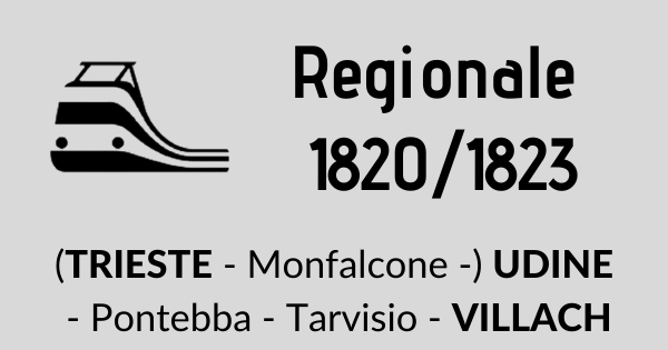 Regionale 1820/1823 Udine - Villach