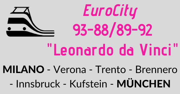 EuroCity Leonardo da Vinci Milano -  Monaco di Baviera