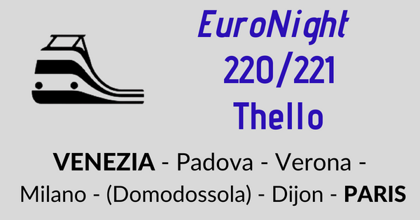 EuroNight 220/221 Venezia - Parigi